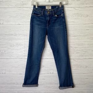 Frame denim le high straight jeans